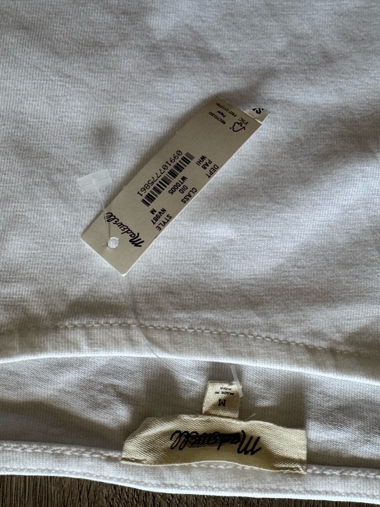 New! Madewell Women's Embroidered Boxy Knit Tee - Oversized - Picture 6 of 6